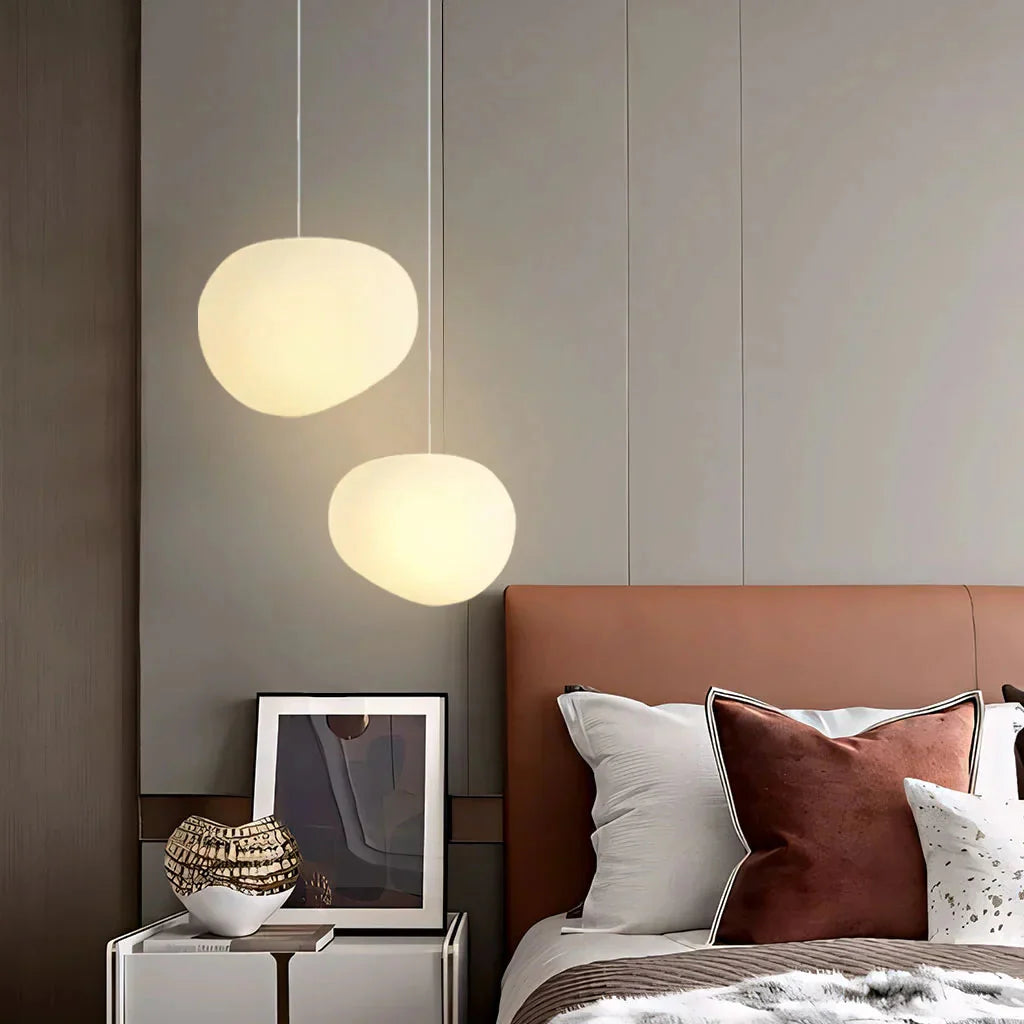 Kamienna Lampa Wisząca Wabi Sabi – Elegancka Atmosfera i Japoński Akcent 8