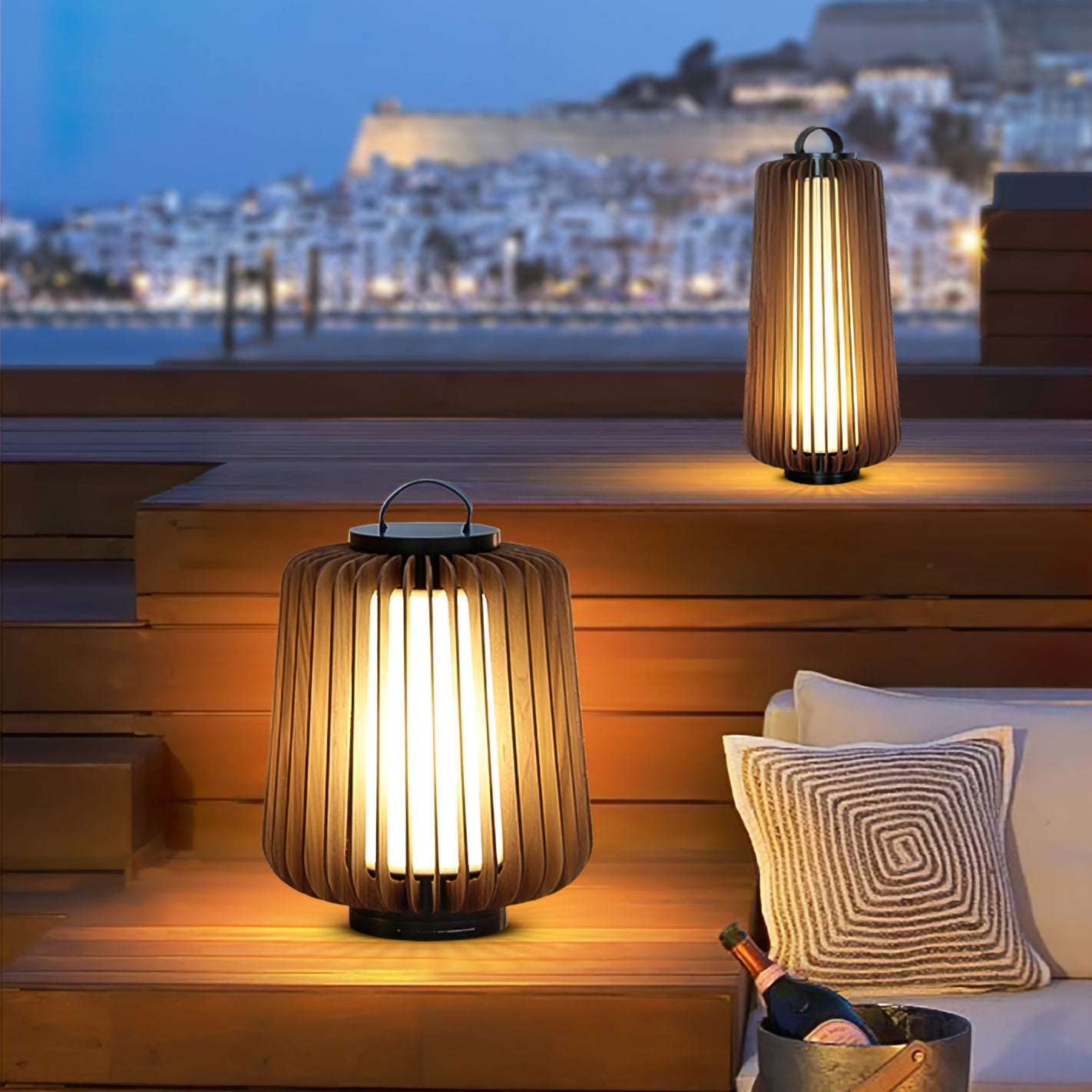Lampa Stołowa Legno – Eleganckie Oświetlenie na Zewnątrz 7