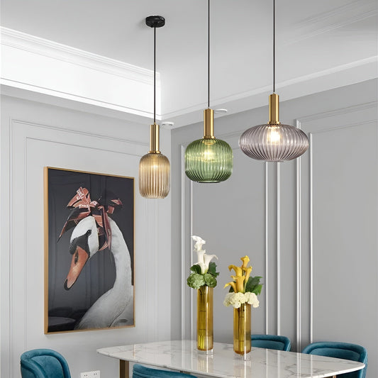 Lampa Wisząca Hued Prążkowana Vintage – Klasyczna Elegancja Do Twojego Salonu 1