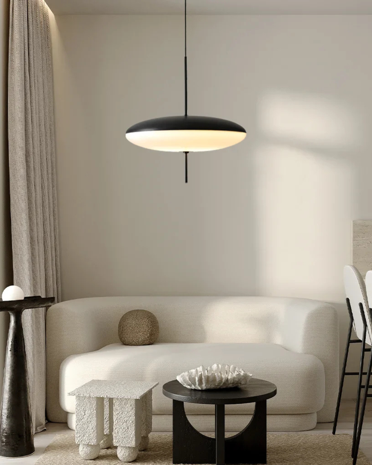 Lampa Wisząca Opal Disc – Nowoczesne Oświetlenie Do Salonu 7