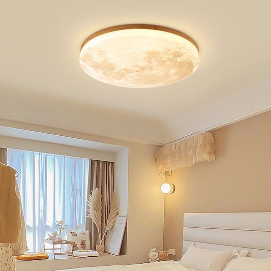 Okrągła Lampa Sufitowa Moon LED – Minimalistyczne Oświetlenie Do Salonów I Sypialni 0