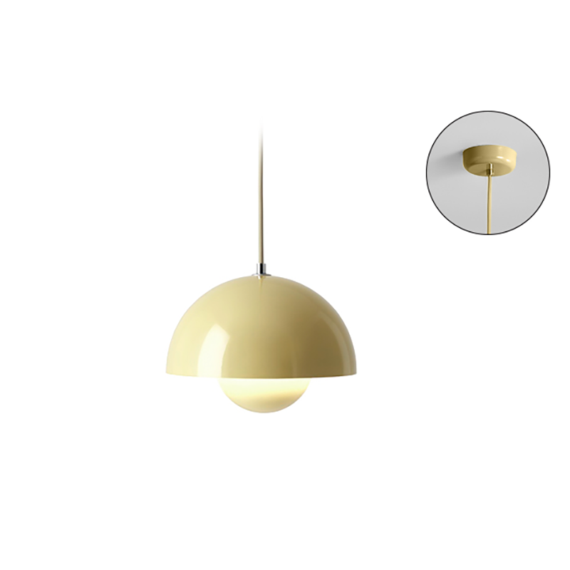 Półokrągła Lampa Wisząca Retro – Eleganckie Oświetlenie do Salonu 22