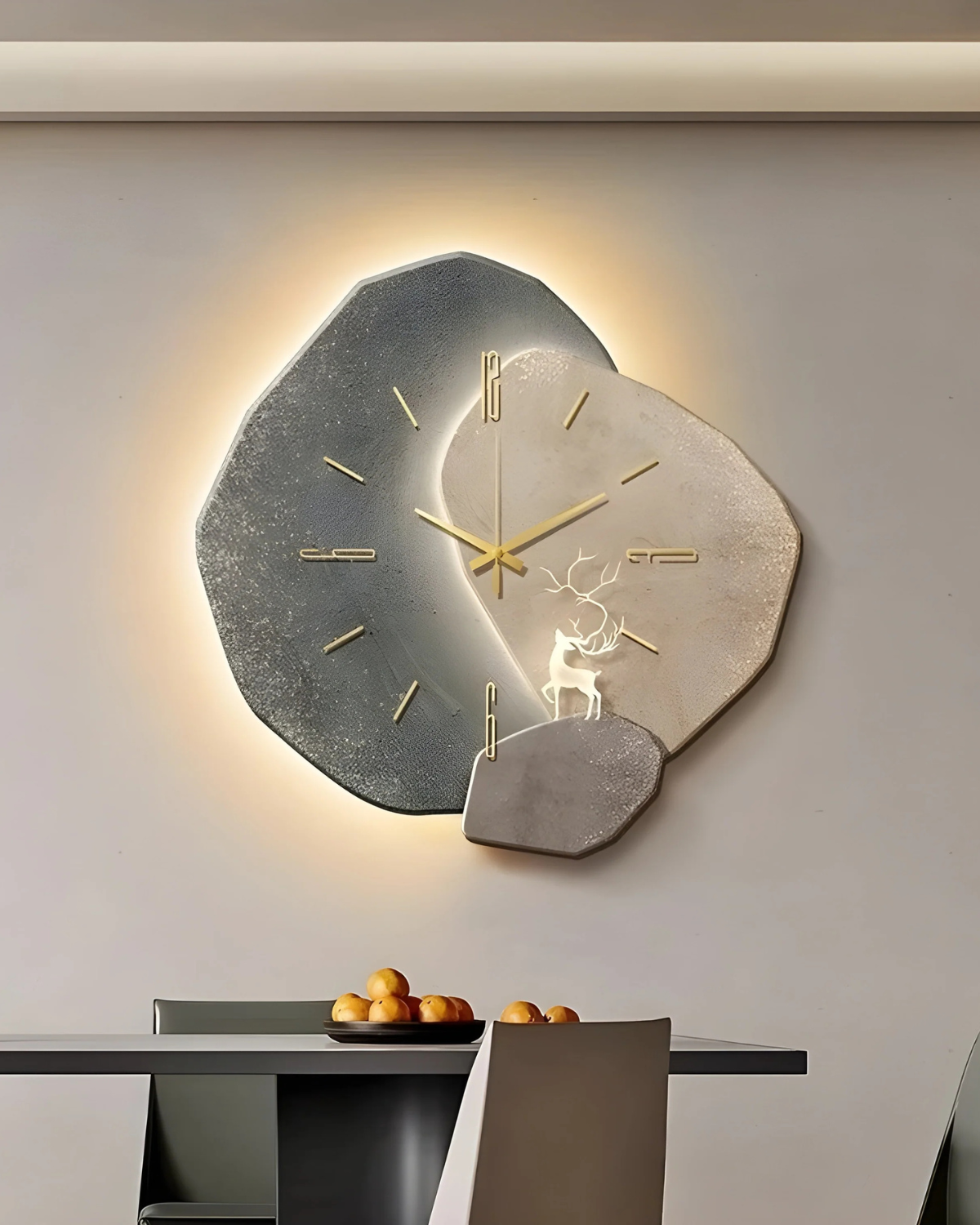Zegar Ścienny Lune Aura – Elegancki Motyw Księżyca do Nowoczesnych Wnętrz 8