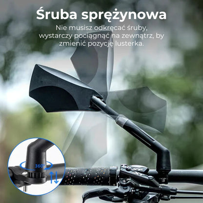 360° Regulowane Lusterko Wsteczne do Roweru – Bezpieczna Jazda z Pełnym Widokiem 3