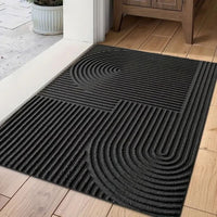 Dörrmatta geometrisk - halkfri absorberande entrématta tvättbar