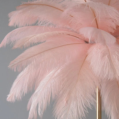 ArtDeco Feather Złota Lampa Stołowa – Styl Retro w Nowoczesnej Formie 5