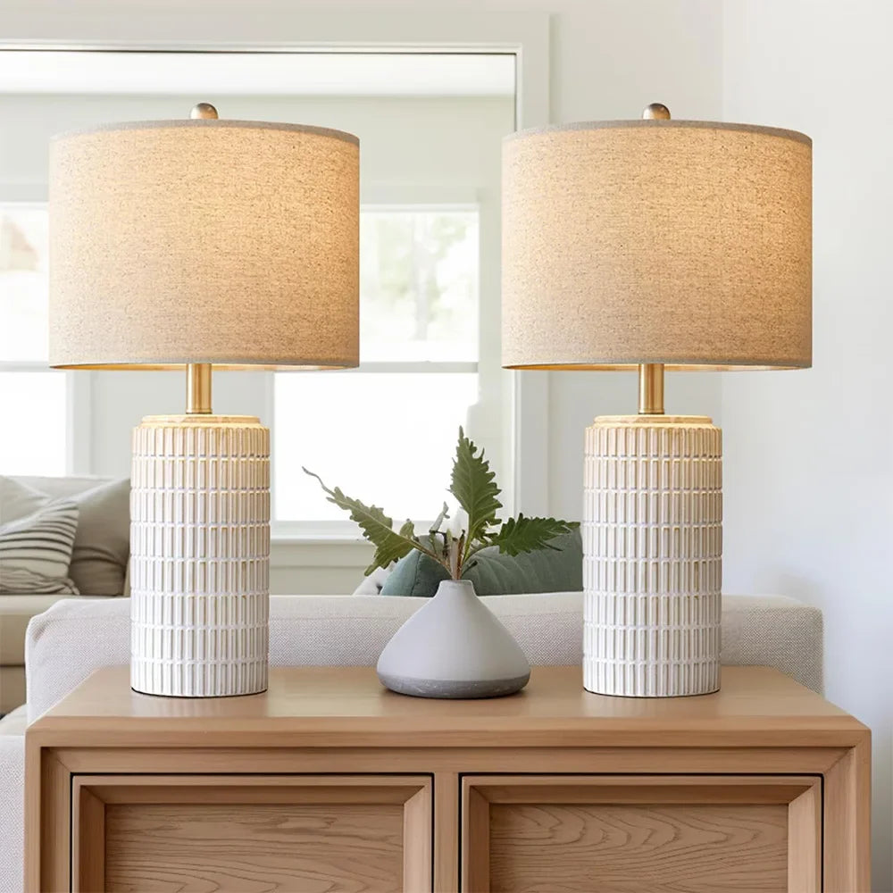 Ceramiczna Lampa Stołowa Retro – Eleganckie Ciepłe Światło 2