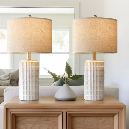 Ceramiczna Lampa Stołowa Retro – Eleganckie Ciepłe Światło 2