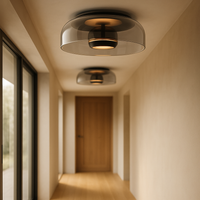 Glas taklampa LED Crystal – zen stil japansk för vardagsrum