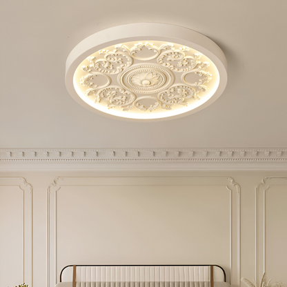 Elegancka Rzeźbiona Lampa Sufitowa Flora – Nowoczesne Oświetlenie do Sypialni 5