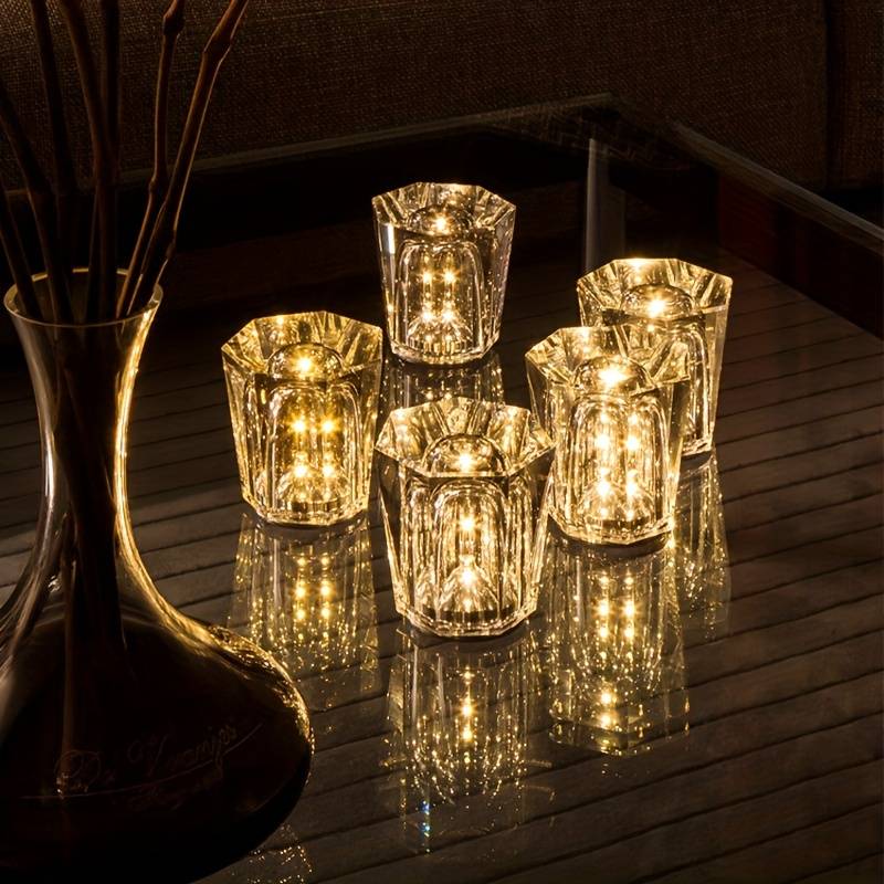 Fasetowana Lampa Akcentująca LED – Elegancka Atmosfera w Twoim Wnętrzu 6