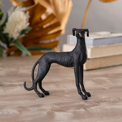 Figurka Psa Greyhounda Aluminium – Elegancka Dekoracja Wnętrz 4
