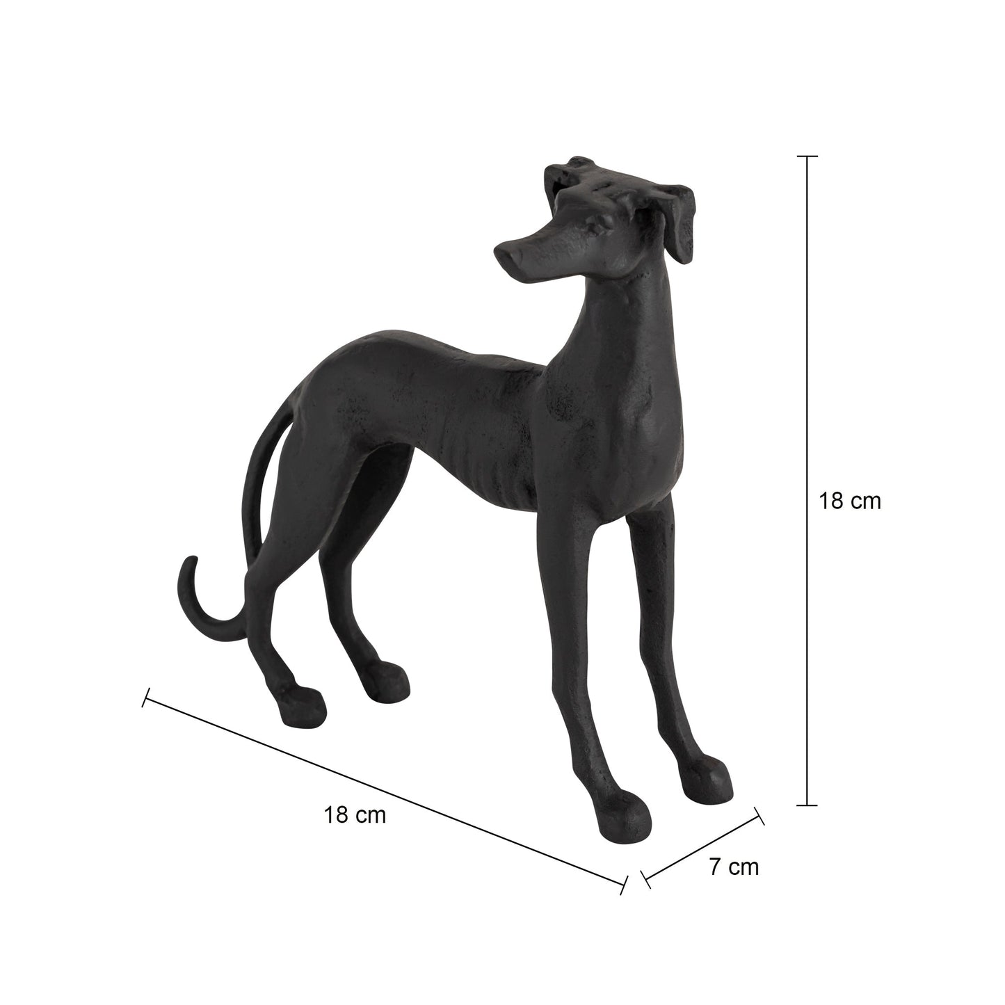 Figurka Psa Greyhounda Aluminium – Elegancka Dekoracja Wnętrz 7