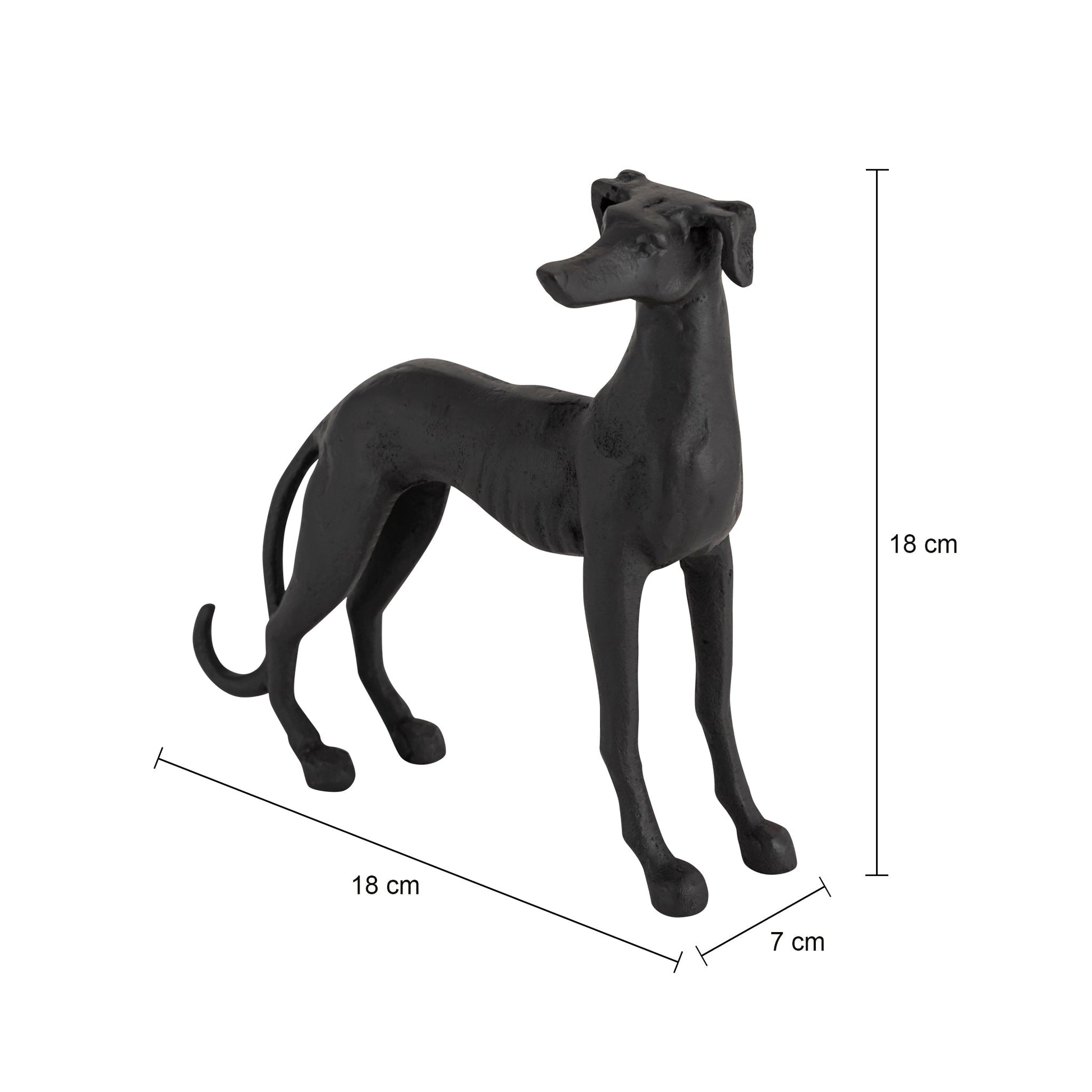 Figurka Psa Greyhounda Aluminium – Elegancka Dekoracja Wnętrz 7