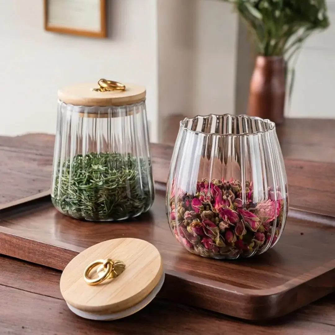 Fjora Szklany Słoik Do Herbaty – Elegancka Przechowalnia Aromatów 3