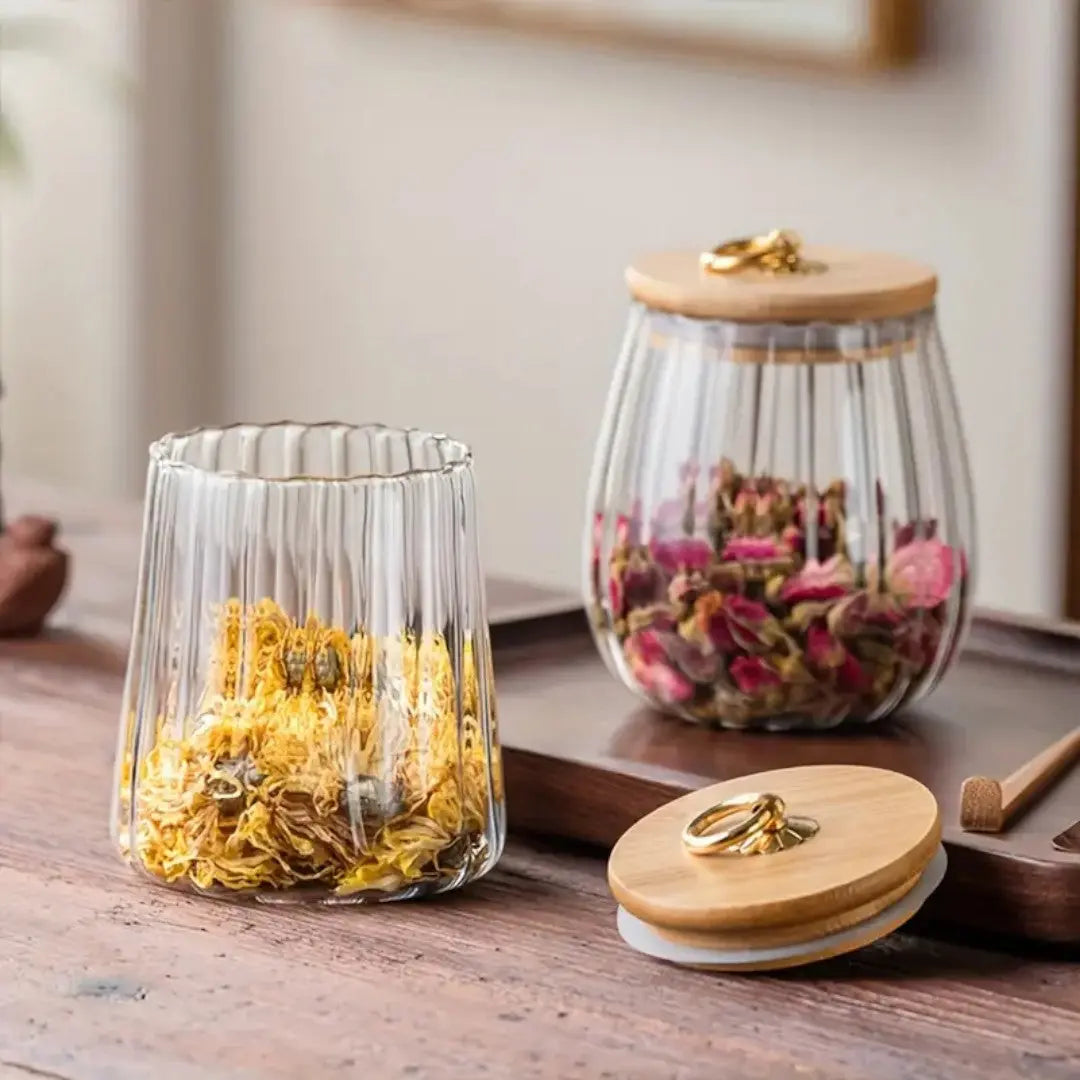 Fjora Szklany Słoik Do Herbaty – Elegancka Przechowalnia Aromatów 4