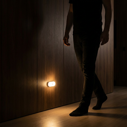 Inteligentna Lampka Nocna LED z Czujnikiem Ruchu – Automatyczne, Energooszczędne Oświetlenie 0