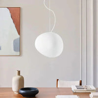 Hängande stenlampa Wabi Sabi – japansk glaslampa för vardagsrum