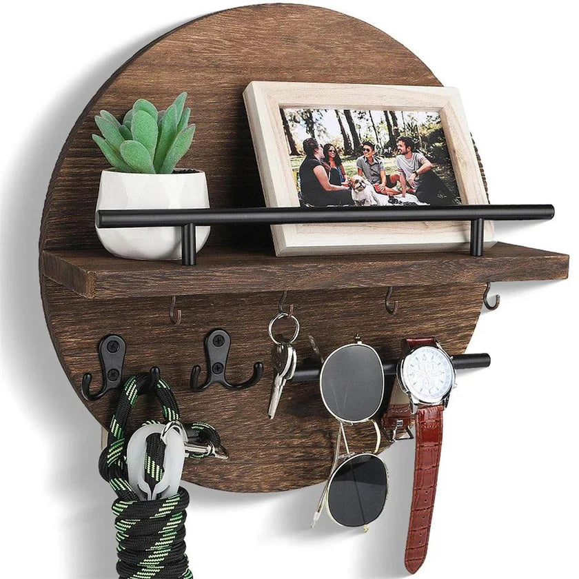 **KeyNest Stylowy Drewniany Brelok** – Elegancka Organizacja Kluczy 0