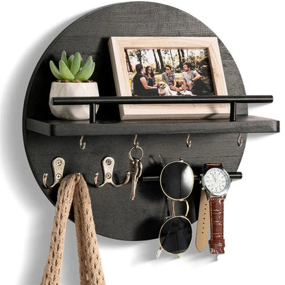 **KeyNest Stylowy Drewniany Brelok** – Elegancka Organizacja Kluczy 1