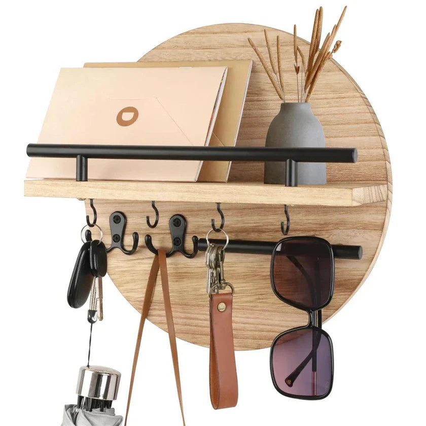**KeyNest Stylowy Drewniany Brelok** – Elegancka Organizacja Kluczy 2