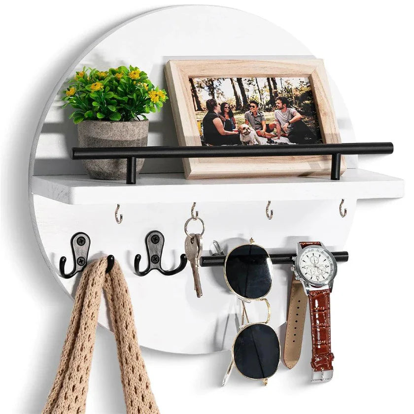 **KeyNest Stylowy Drewniany Brelok** – Elegancka Organizacja Kluczy 4