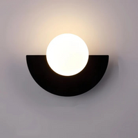 Metallvägglampa - modern LED för sovrum