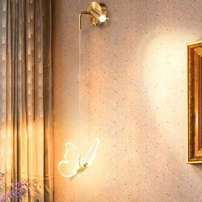 Kinkiet Motyl Nowoczesny Z Akrylu – Elegancka Atmosfera Wnętrza 3