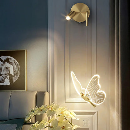 Kinkiet Motyl Nowoczesny Z Akrylu – Elegancka Atmosfera Wnętrza 4