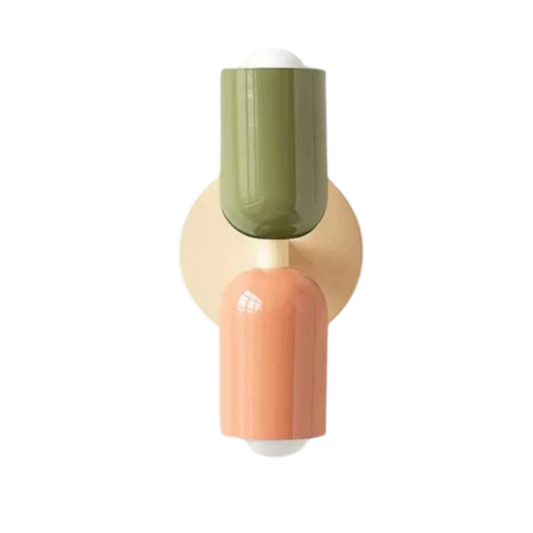 Kolorowa Okrągła Kinkiet Ścienny – Nowoczesne Oświetlenie do Wnętrz 0