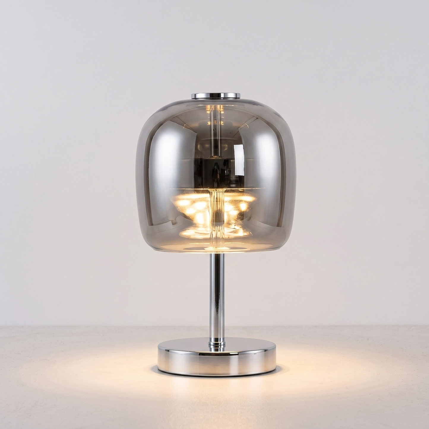 Kulista Lampa Stołowa Szklana – Elegancki Akcent do Wnętrz 1