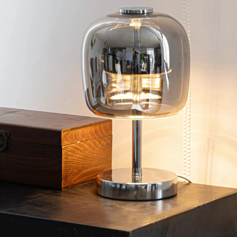 Kulista Lampa Stołowa Szklana – Elegancki Akcent do Wnętrz 3