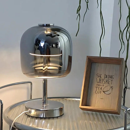 Kulista Lampa Stołowa Szklana – Elegancki Akcent do Wnętrz 4
