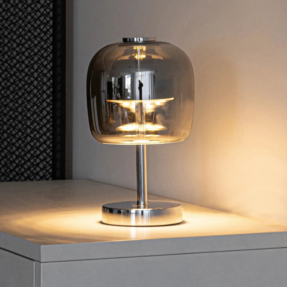 Kulista Lampa Stołowa Szklana – Elegancki Akcent do Wnętrz 5