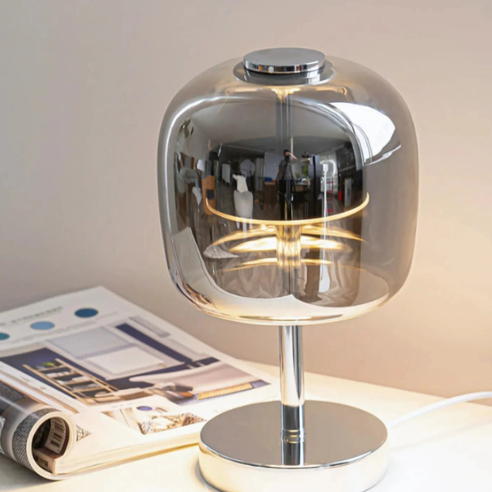 Kulista Lampa Stołowa Szklana – Elegancki Akcent do Wnętrz 6