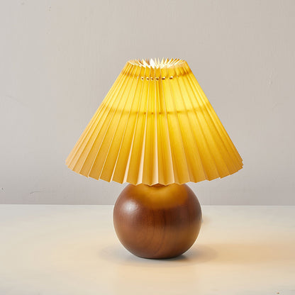 Lampa Stołowa Haddie Czarno-Dębowa – Nowoczesny Styl i Przytulne Światło 2