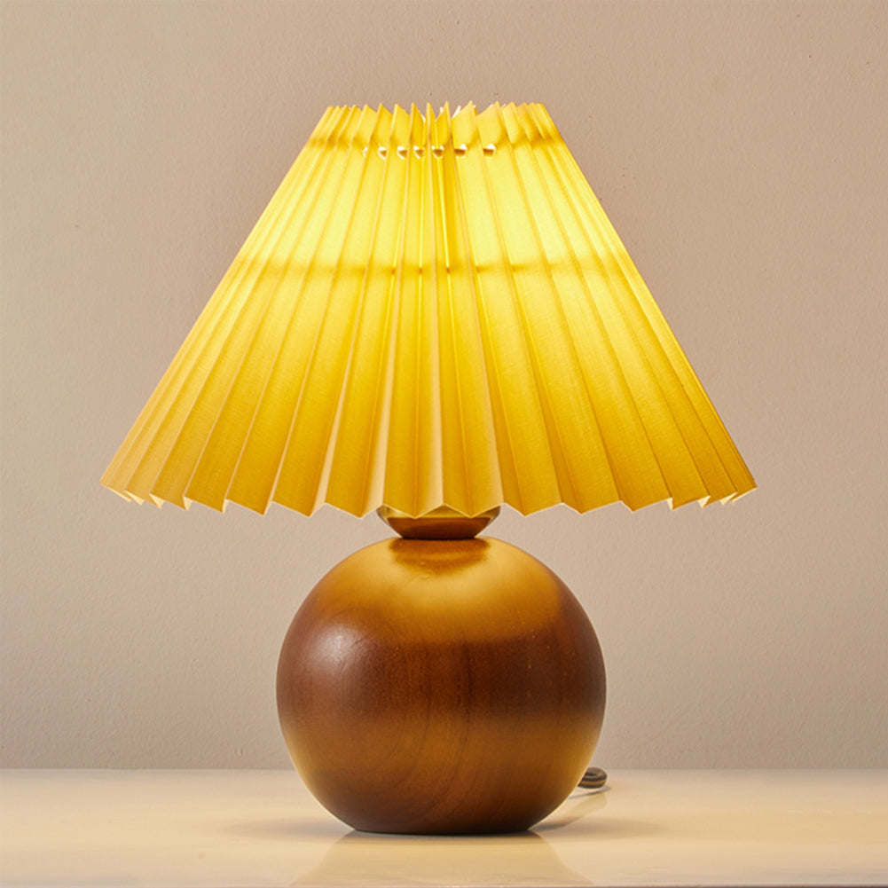 Lampa Stołowa Haddie Czarno-Dębowa – Nowoczesny Styl i Przytulne Światło 4