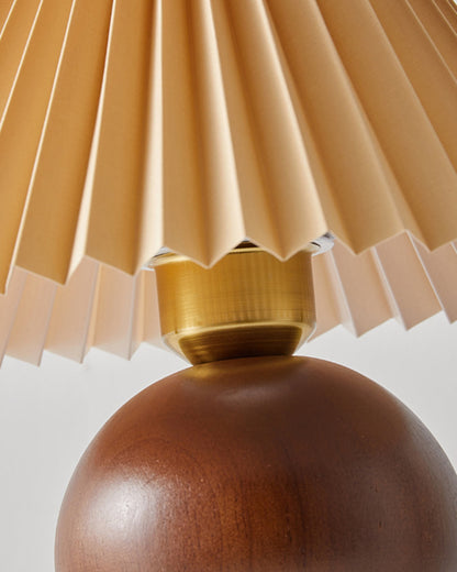 Lampa Stołowa Haddie Czarno-Dębowa – Nowoczesny Styl i Przytulne Światło 6