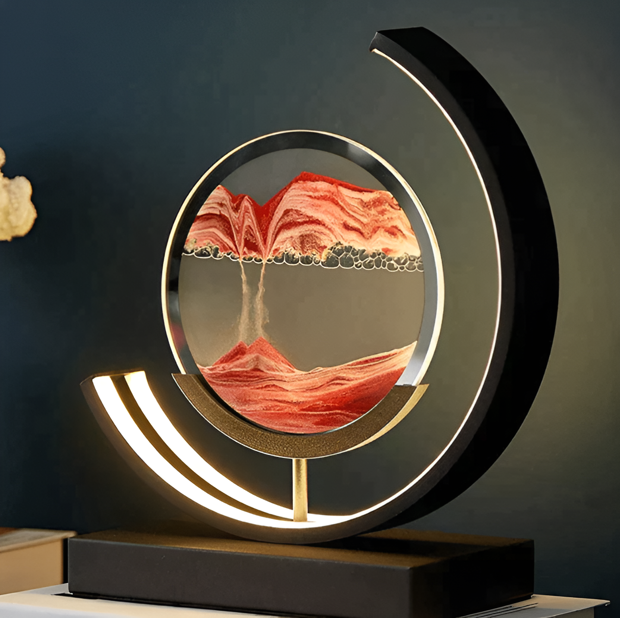 Lampa Stołowa Sand Glow – Relaksująca Atmosfera w Nowoczesnym Stylu 1