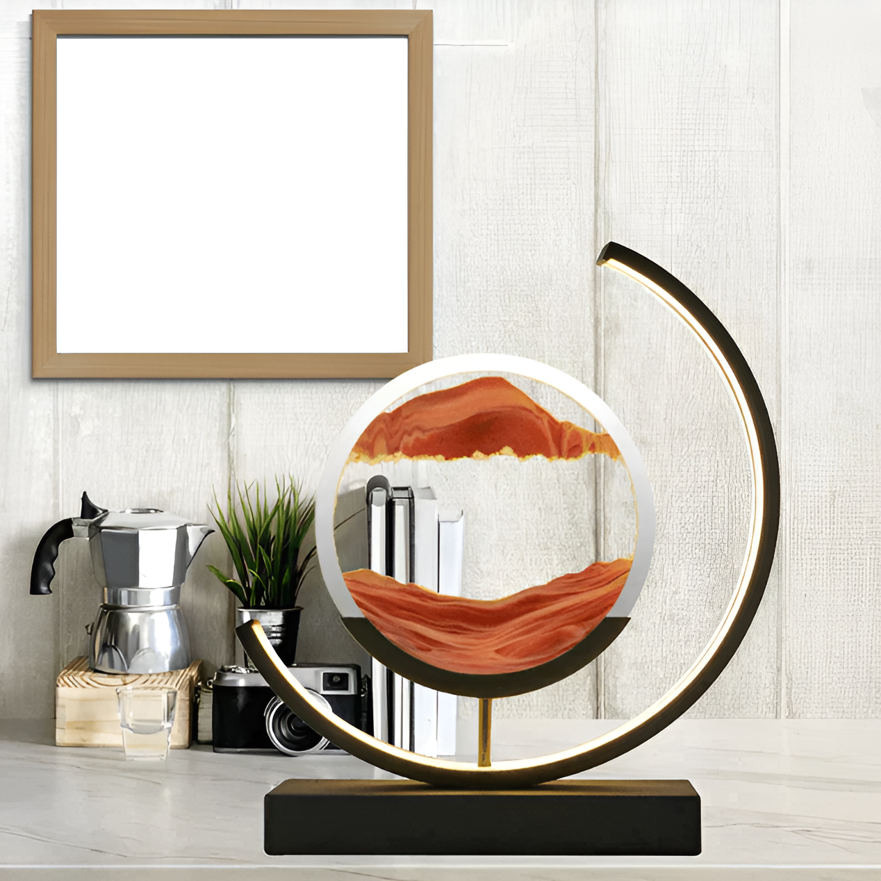 Lampa Stołowa Sand Glow – Relaksująca Atmosfera w Nowoczesnym Stylu 4