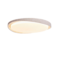 Japandi-lampa - takmonterad LED med stentextur
