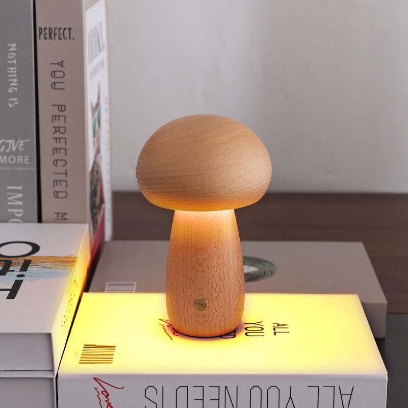 Lampka Nocna Portobello LED – Eleganckie Oświetlenie z Naturalnego Drewna 5