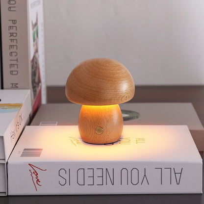 Lampka Nocna Portobello LED z Drewna – Eleganckie i Ciepłe Oświetlenie 4