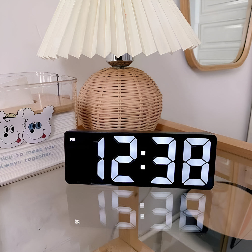 Lustrzany Budzik LED Cyfrowy – Nowoczesny Design i Elegancja 2
