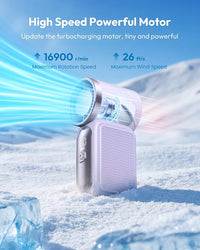 Handhållen fläkt - mini, bärbar LED batteridriven