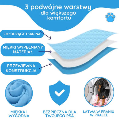 MrFluffyFriend® Mata Chłodząca dla Psa i Kota – Komfort w Gorące Dni 4