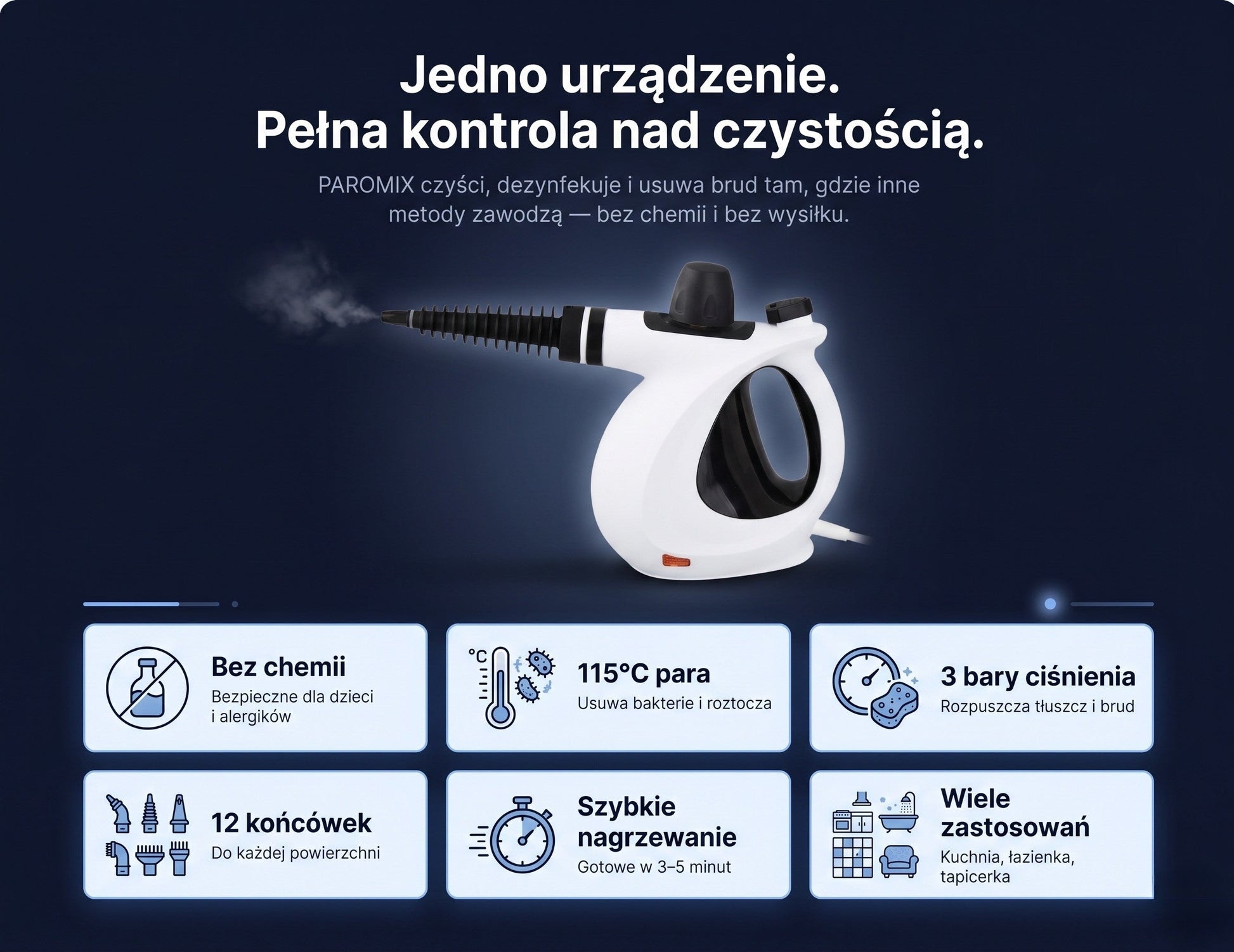 Myjka Parowa Paromix – Skuteczne Czyszczenie Bez Chemii 1