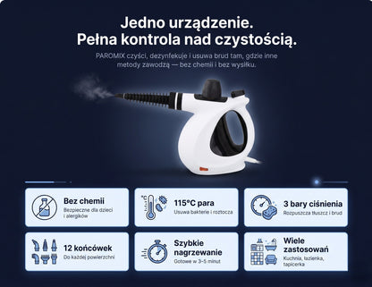 Myjka Parowa Paromix – Skuteczne Czyszczenie Bez Chemii 1