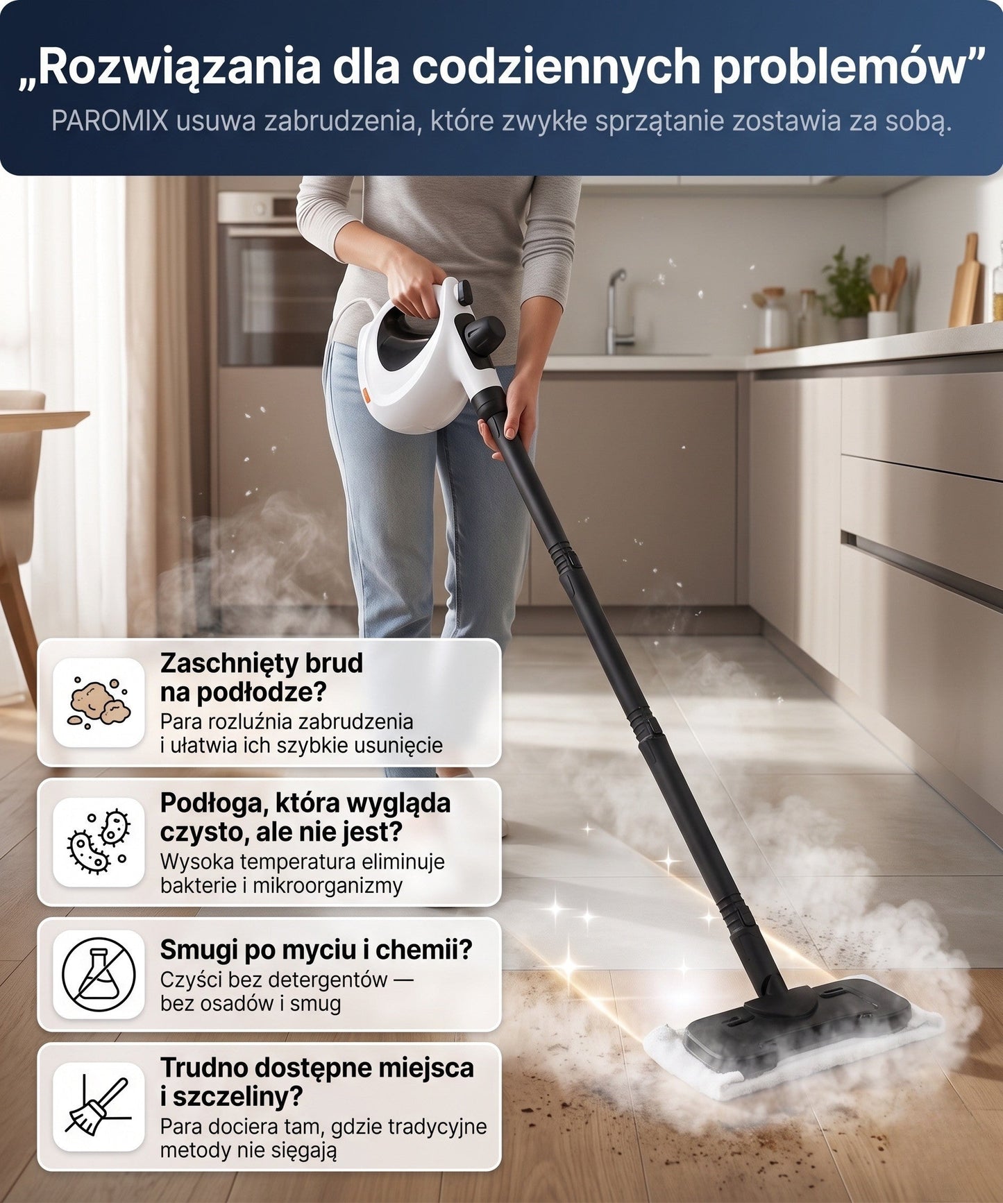 Myjka Parowa Paromix – Skuteczne Czyszczenie Bez Chemii 7