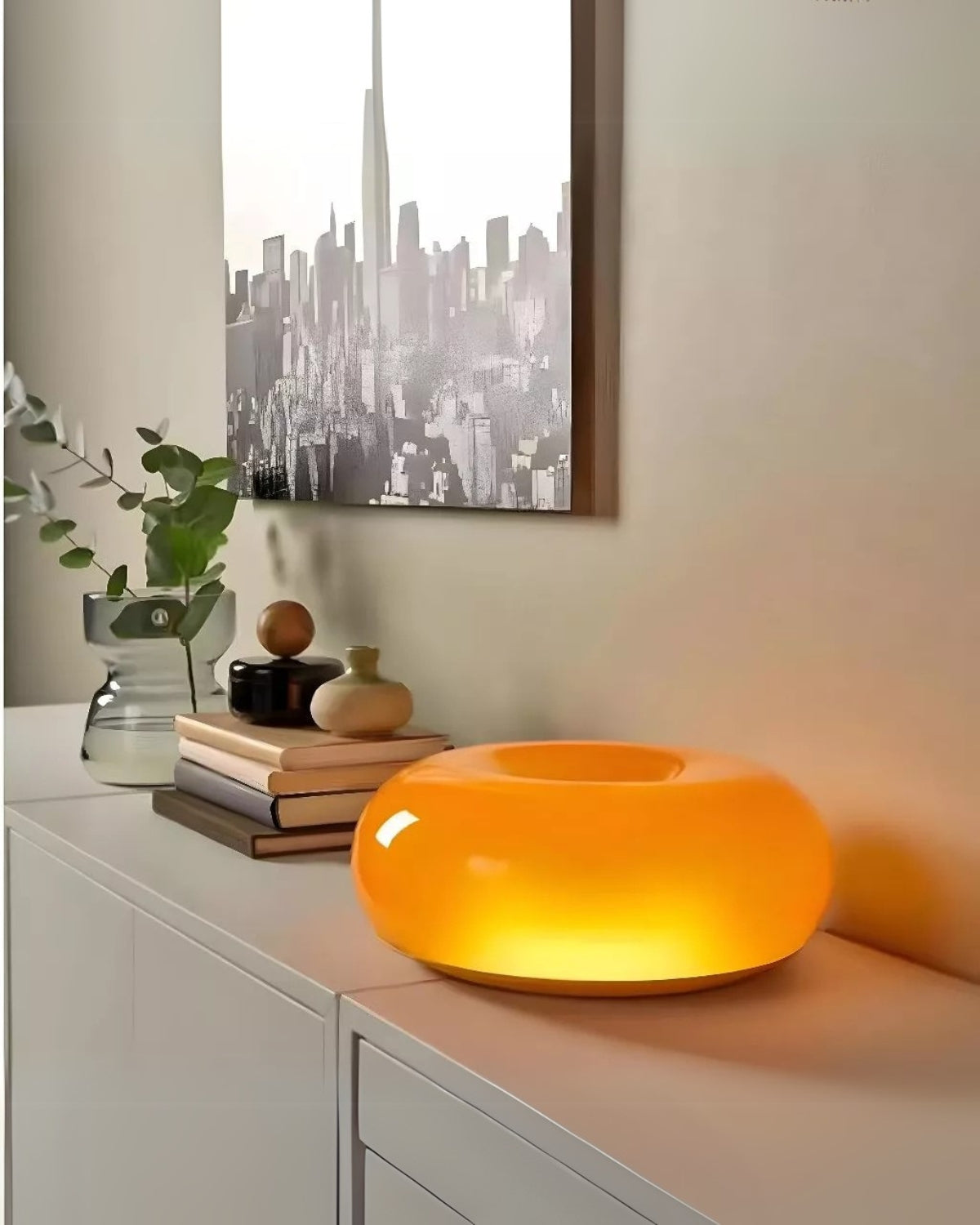 Okrągła Lampa Stołowa Bauhaus Szklana – Elegancka Atmosfera w Twoim Wnętrzu 4